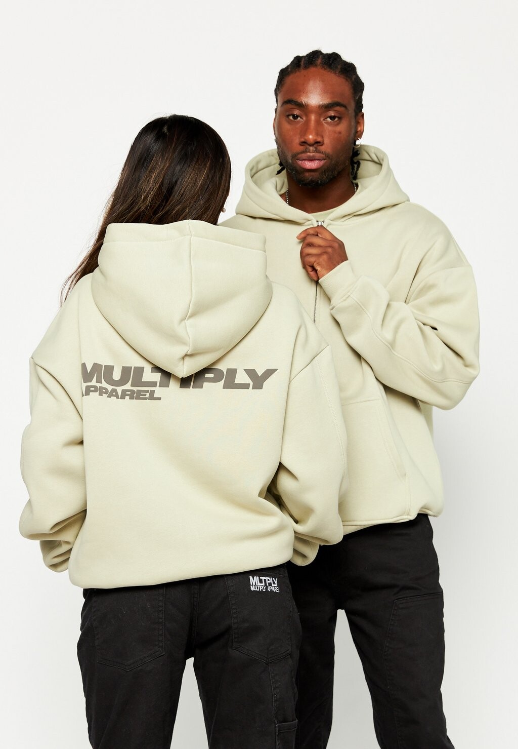 

Толстовка OVERSIZE ZIP BASIQUE Multiply Apparel, цвет alfalfa