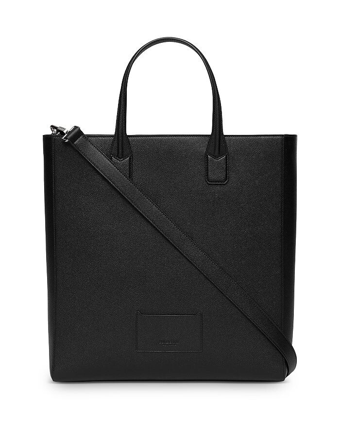 

Тонкая вертикальная кожаная большая сумка Denny Burberry