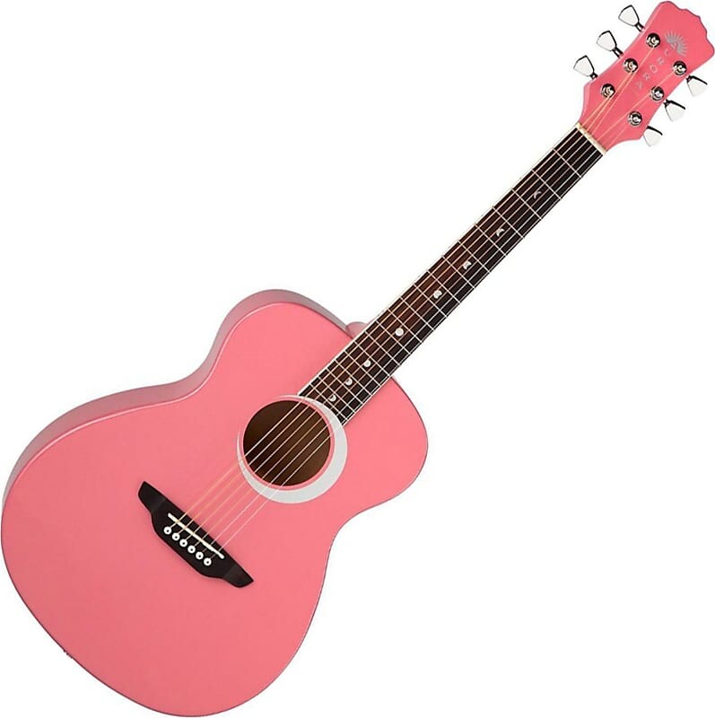 

Акустическая гитара Luna Aurora Borealis 3/4 Size Acoustic Guitar Pink Pearl