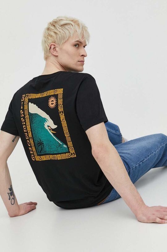 

Хлопковая футболка Billabong, черный