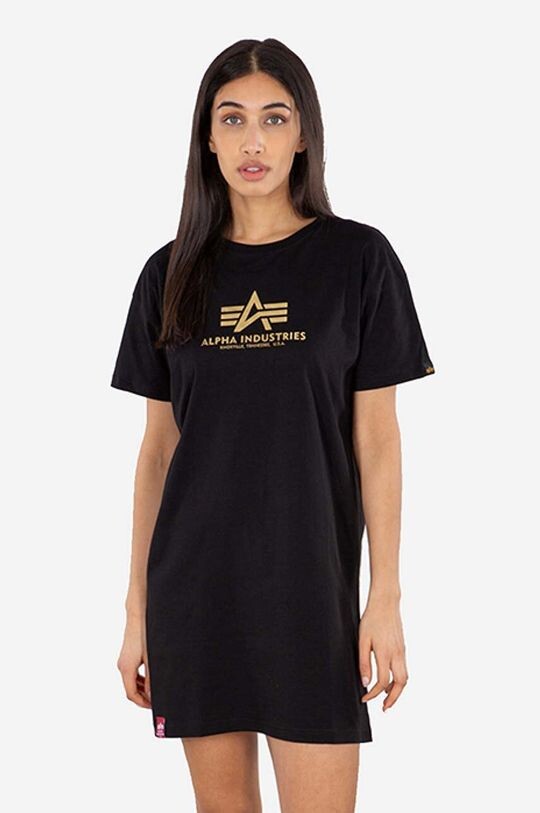 

Хлопковое платье Alpha Industries, черный