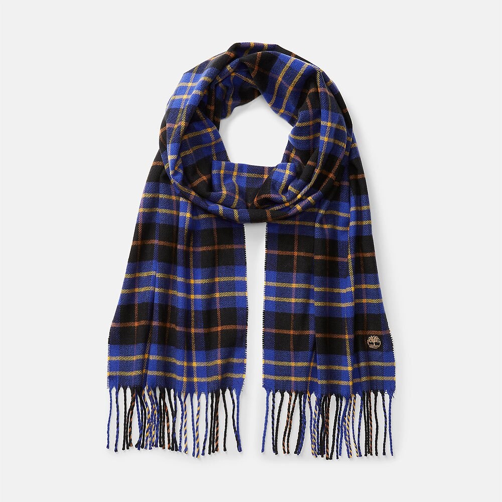 

Шарф Timberland Plaid Smart Casual, синий