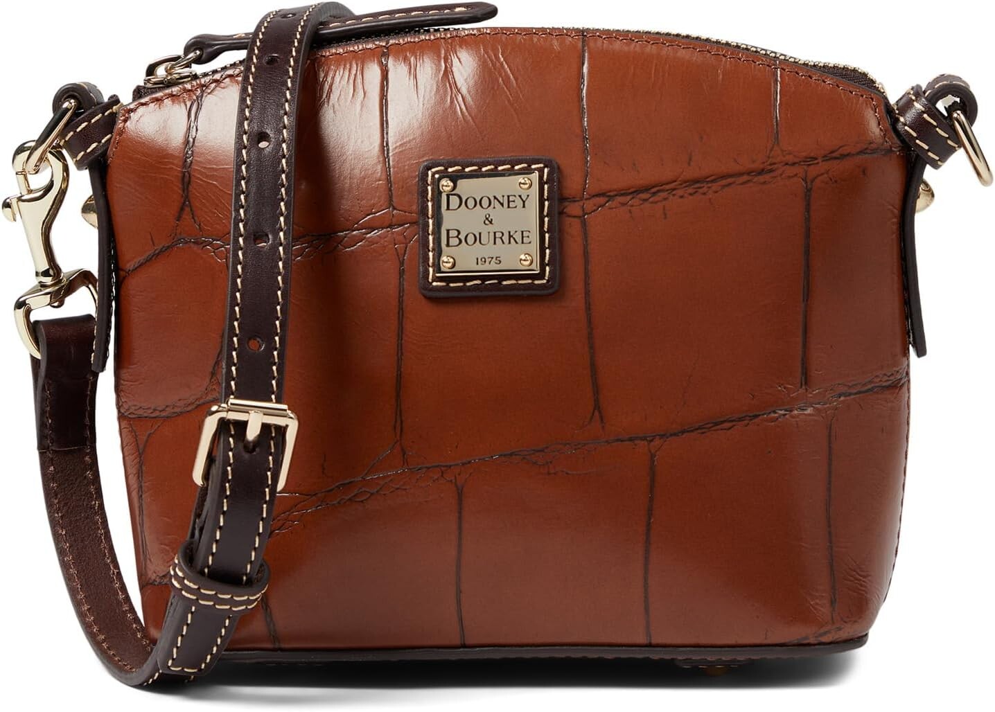 

Миниатюрная выпуклая сумка через плечо Denison II Dooney & Bourke, цвет Cognac