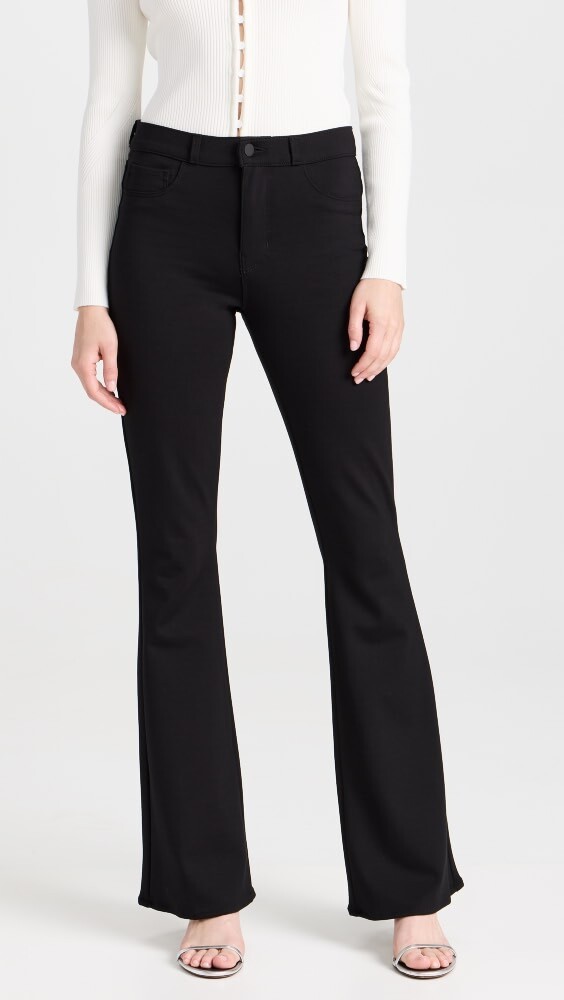 

Джинсы L'AGENCE The Marty High Rise Flare Ponte Pant, черный
