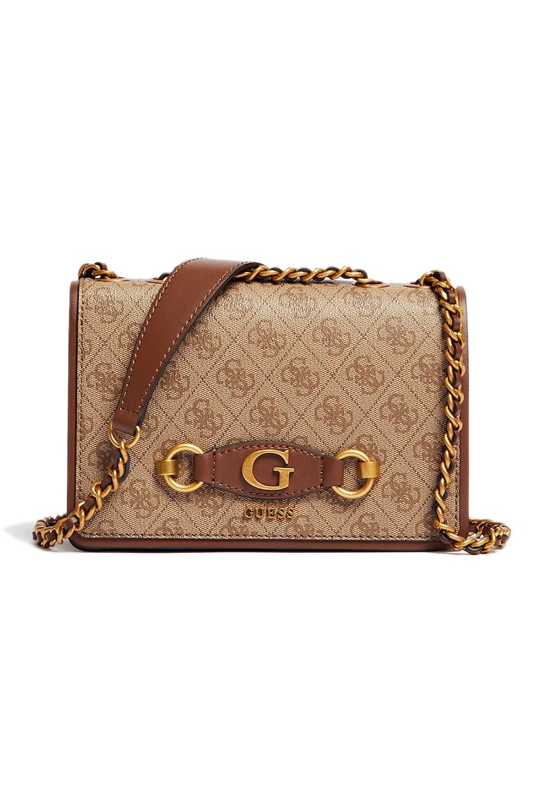 

Сумка через плечо Izzy с узором Guess, бежевый