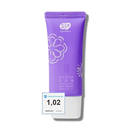 

Солнцезащитный крем Organic Flowers Spf 50, корейский уход за кожей, 60 мл — победитель 2022 года, Whamisa