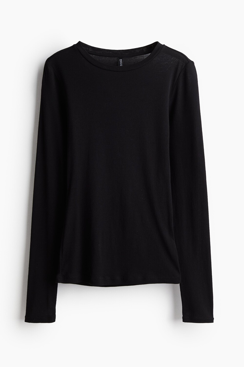 

Рубашка из джерси с длинными рукавами H&M, черный