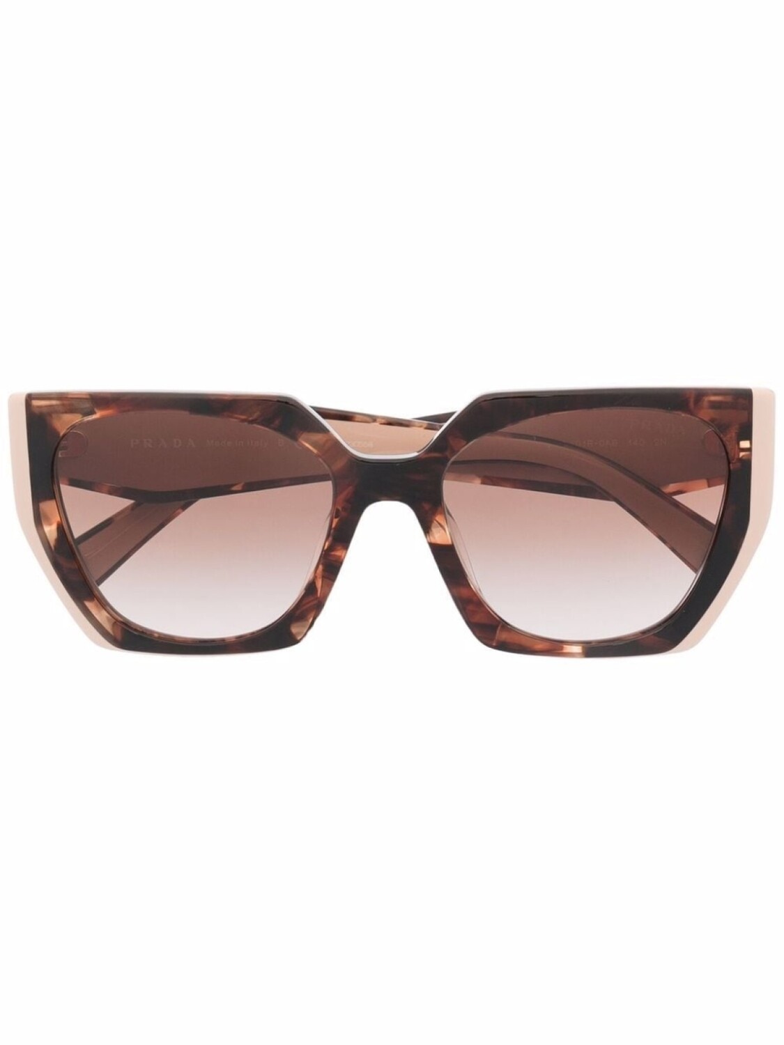 

Prada Eyewear солнцезащитные очки в массивной оправе, нейтральный цвет