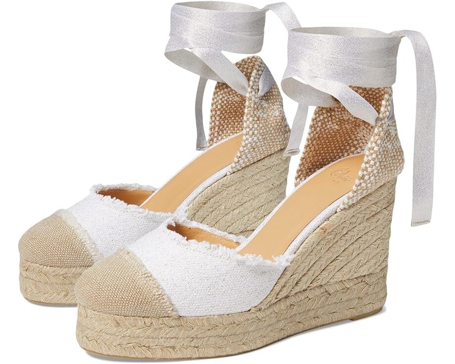 

Туфли CASTANER Catalina 80 Wedge Espadrille, цвет Blanco/Oro