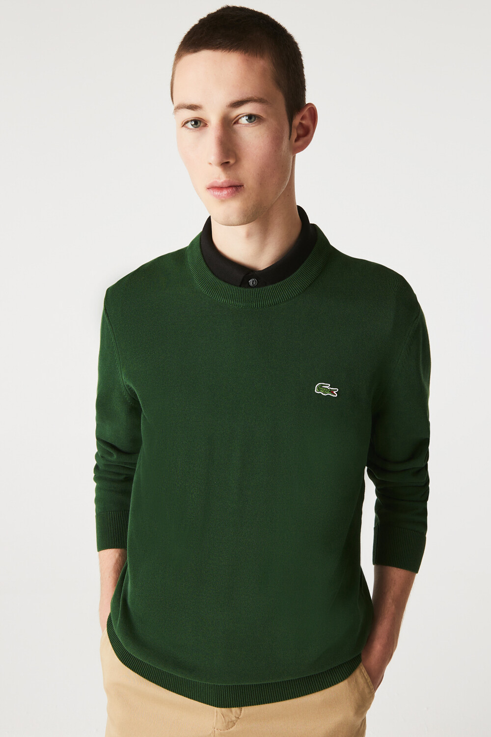 

Свитер - Зеленый - Классический крой Lacoste, зеленый