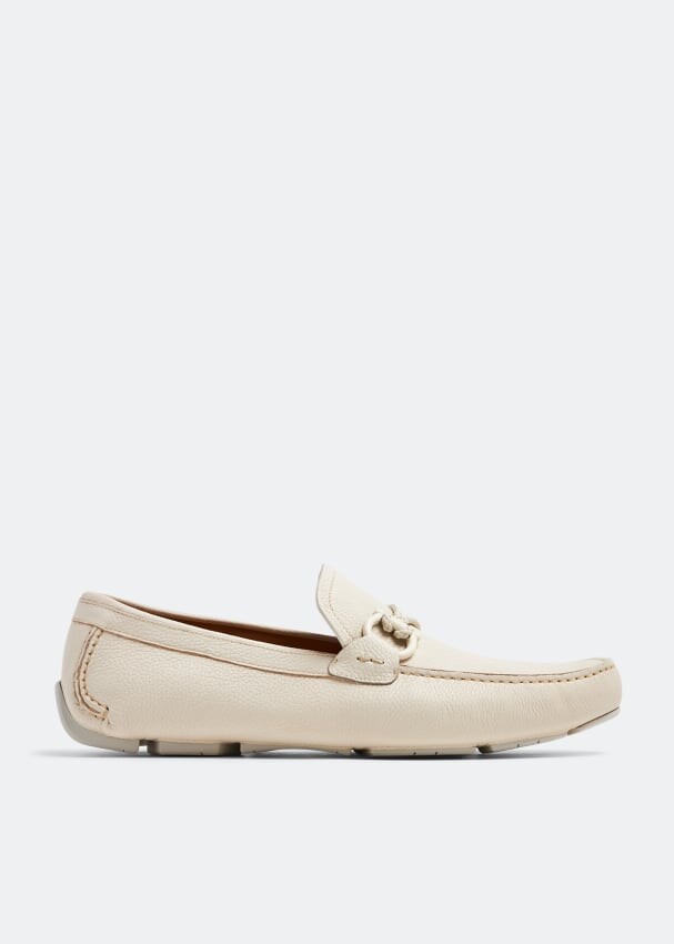 

Мокасины Ferragamo Gancini Driver, белый