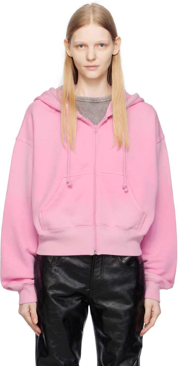 

Толстовка Bubble на молнии розового цвета Acne Studios, Розовый