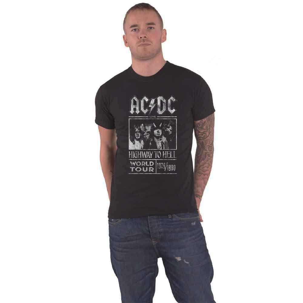 Футболка Highway to Hell World Tour 1979/1980 AC/DC, черный футболка ac dc highway to hell размер xs черный