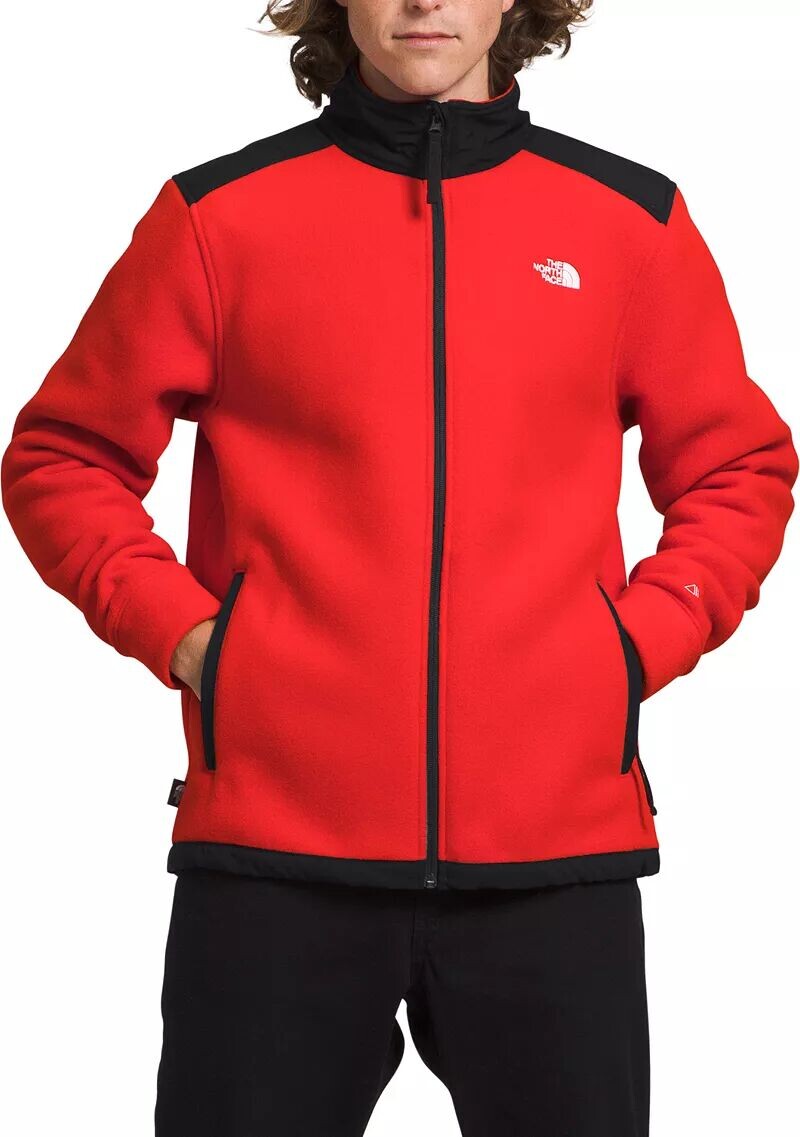 

Мужская куртка Alpine Polartec 200 на молнии The North Face, огненно-красный