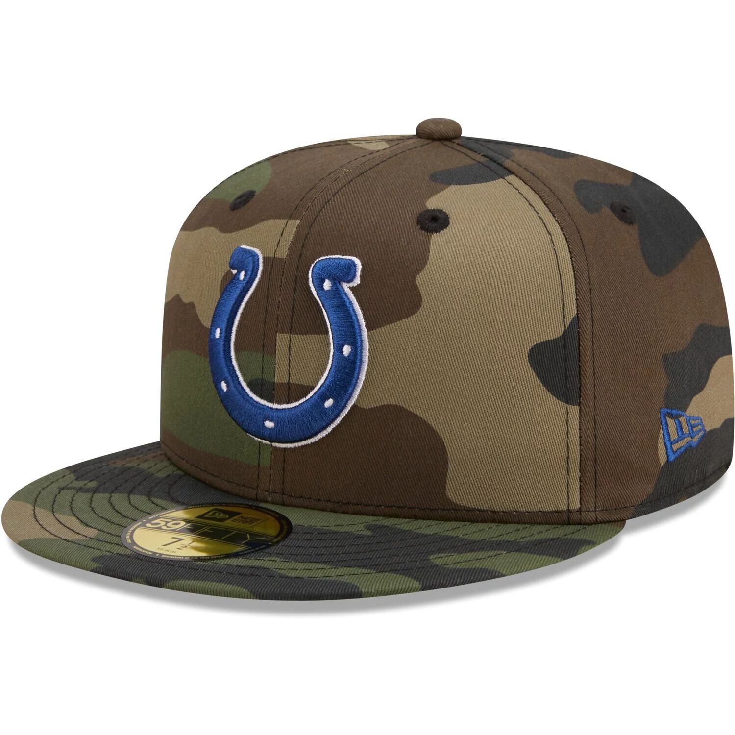 

Мужская облегающая шляпа New Era Camo Indianapolis Colts Woodland 59FIFTY