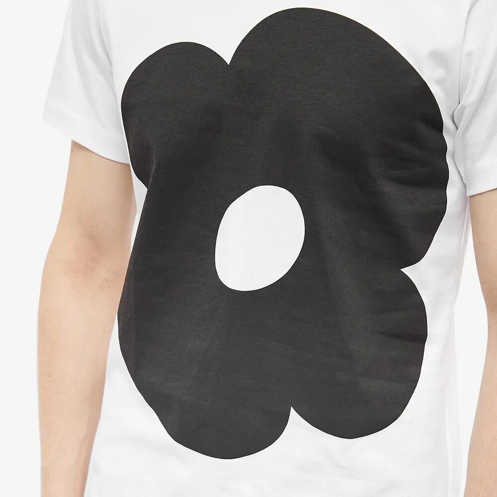 

Comme des Garçons Футболка с ярким цветочным принтом, белый