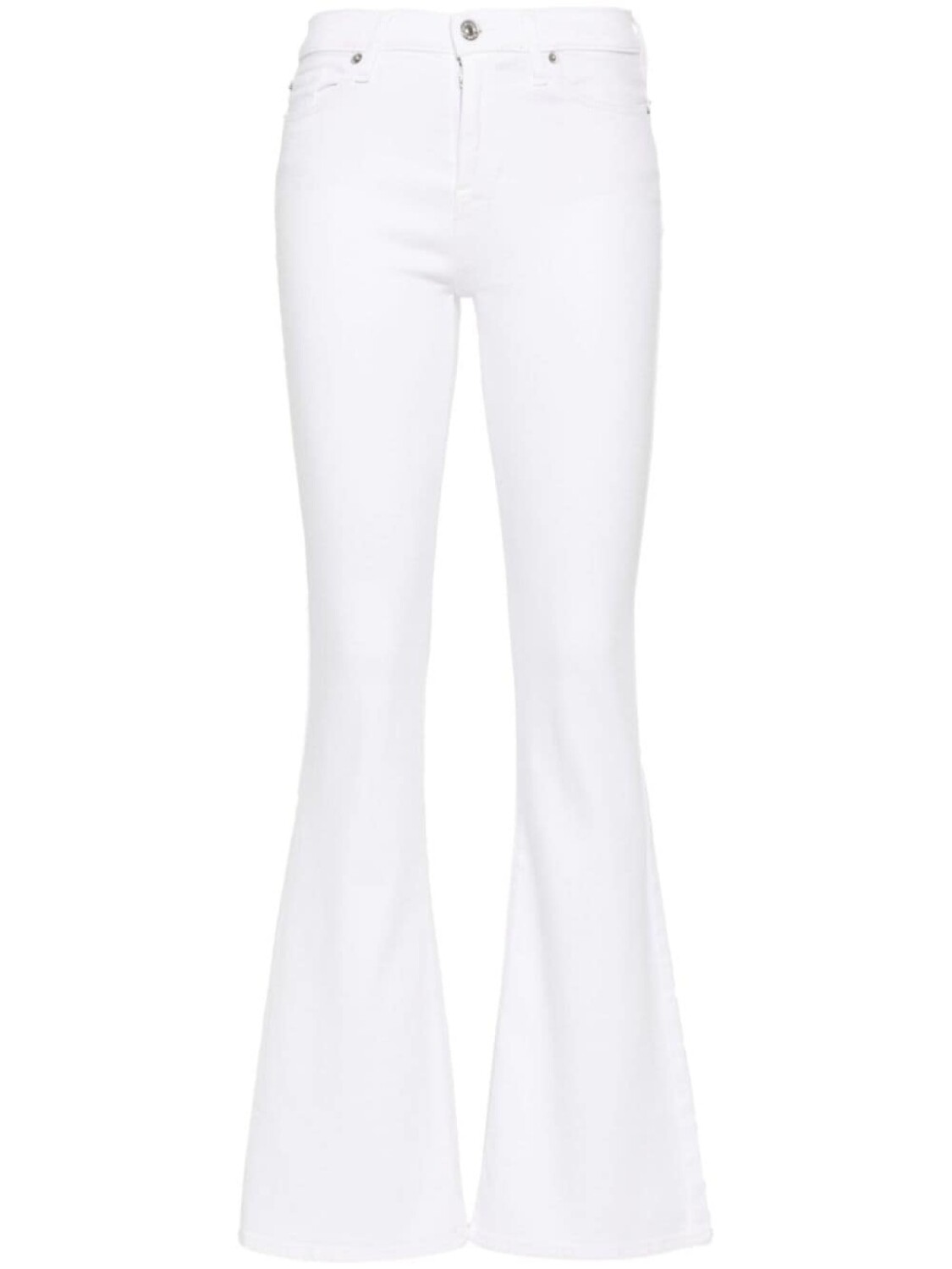 

7 For All Mankind расклешенные джинсы средней посадки, белый