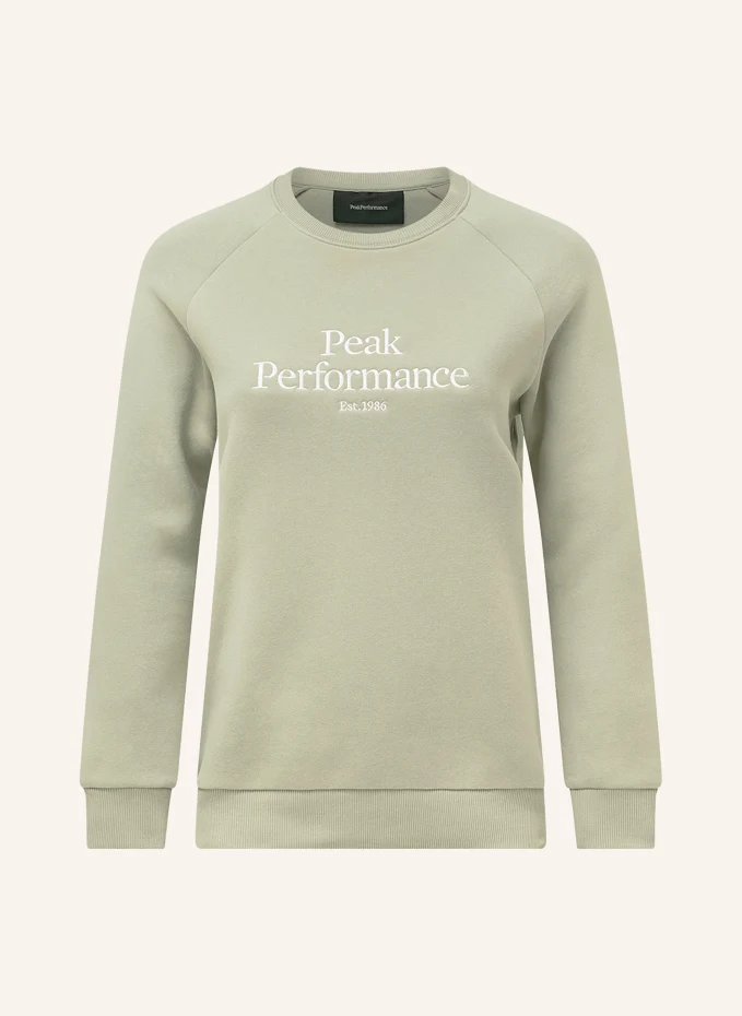 Фуфайка Peak Performance, зеленый фуфайка peak performance серый