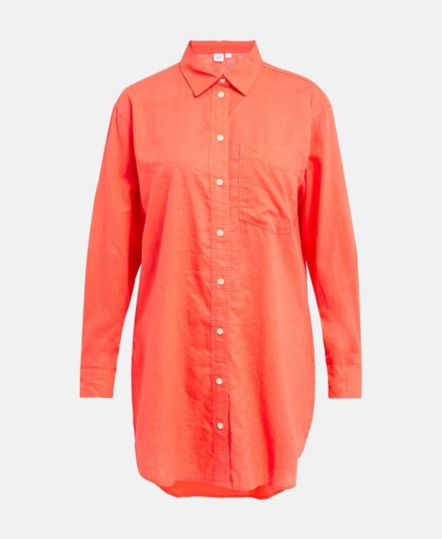 

Льняная блузка Gap, цвет Pumpkin Orange