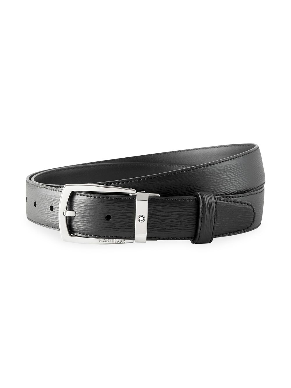 

Современный кожаный ремень Montblanc, черный