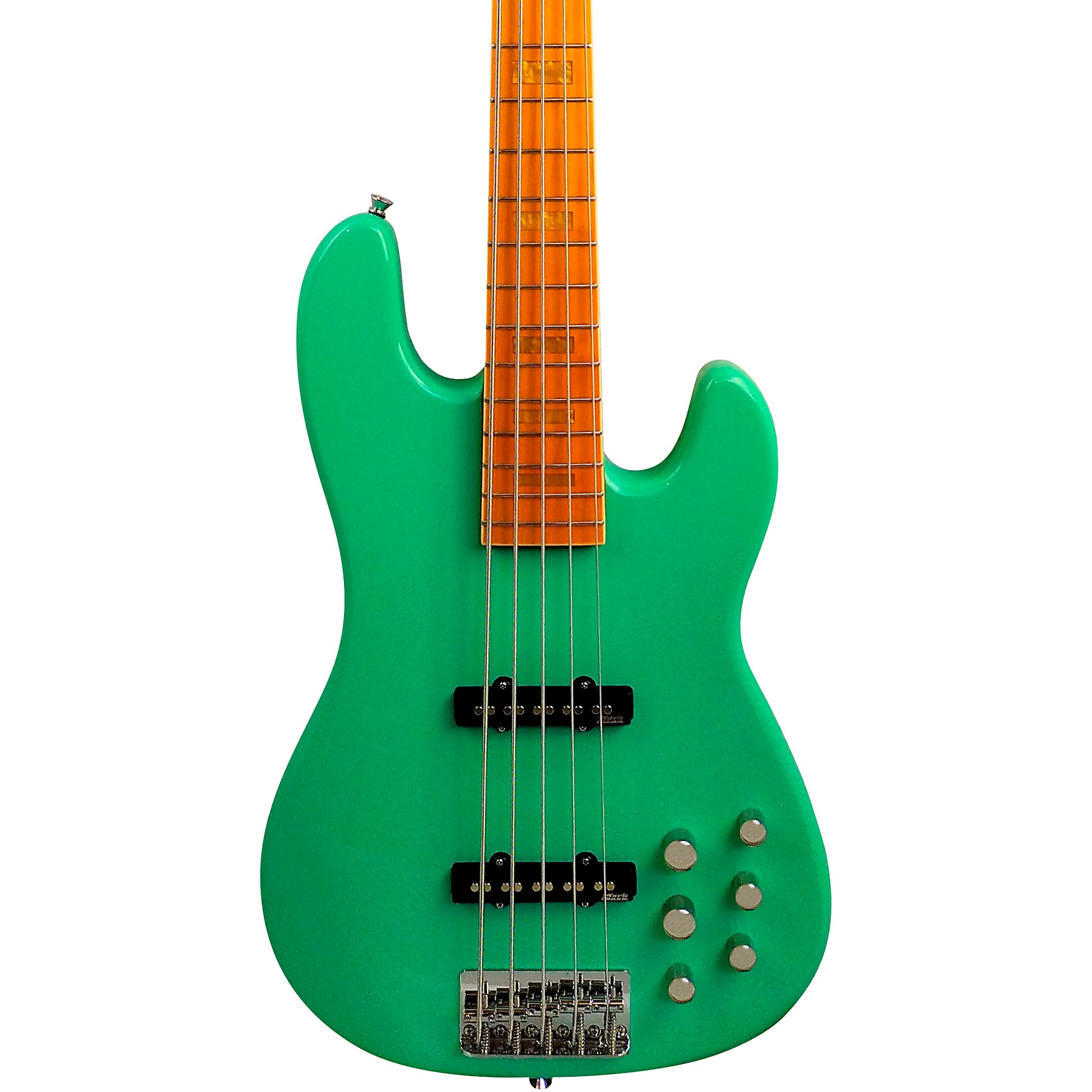 Markbass GV5 Gloxy Val MP 5-струнная электрическая бас-гитара Surf Green markbass mb gv 5 gloxy val black cr mp 5 струнная бас гитара с чехлом jj активный преамп цвет черный