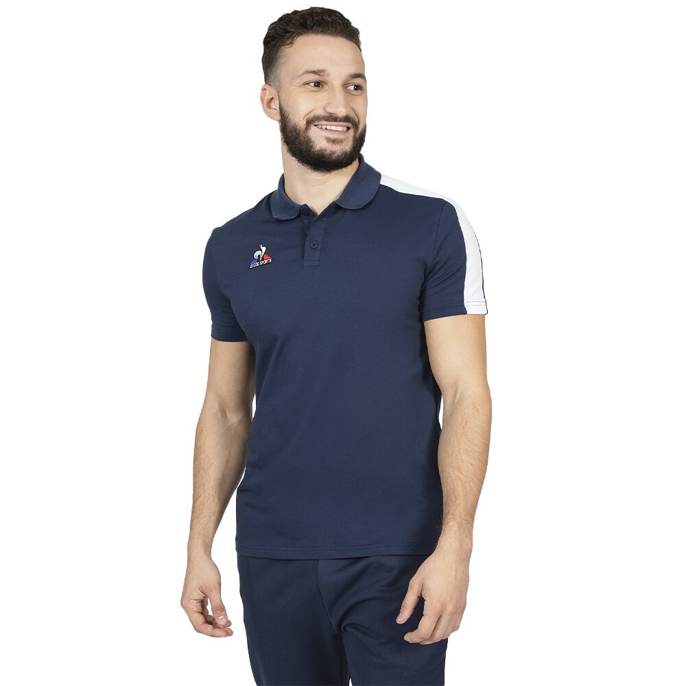 

Поло с коротким рукавом Le Coq Sportif Presentation Bicolore N°1, синий