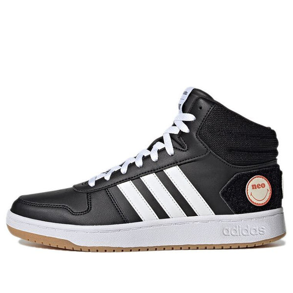 Кроссовки adidas neo Hoops 2.0 Mid 'Black White', черный кроссовки adidas neo hoops 2 0 mid shoes white solar yellow белый