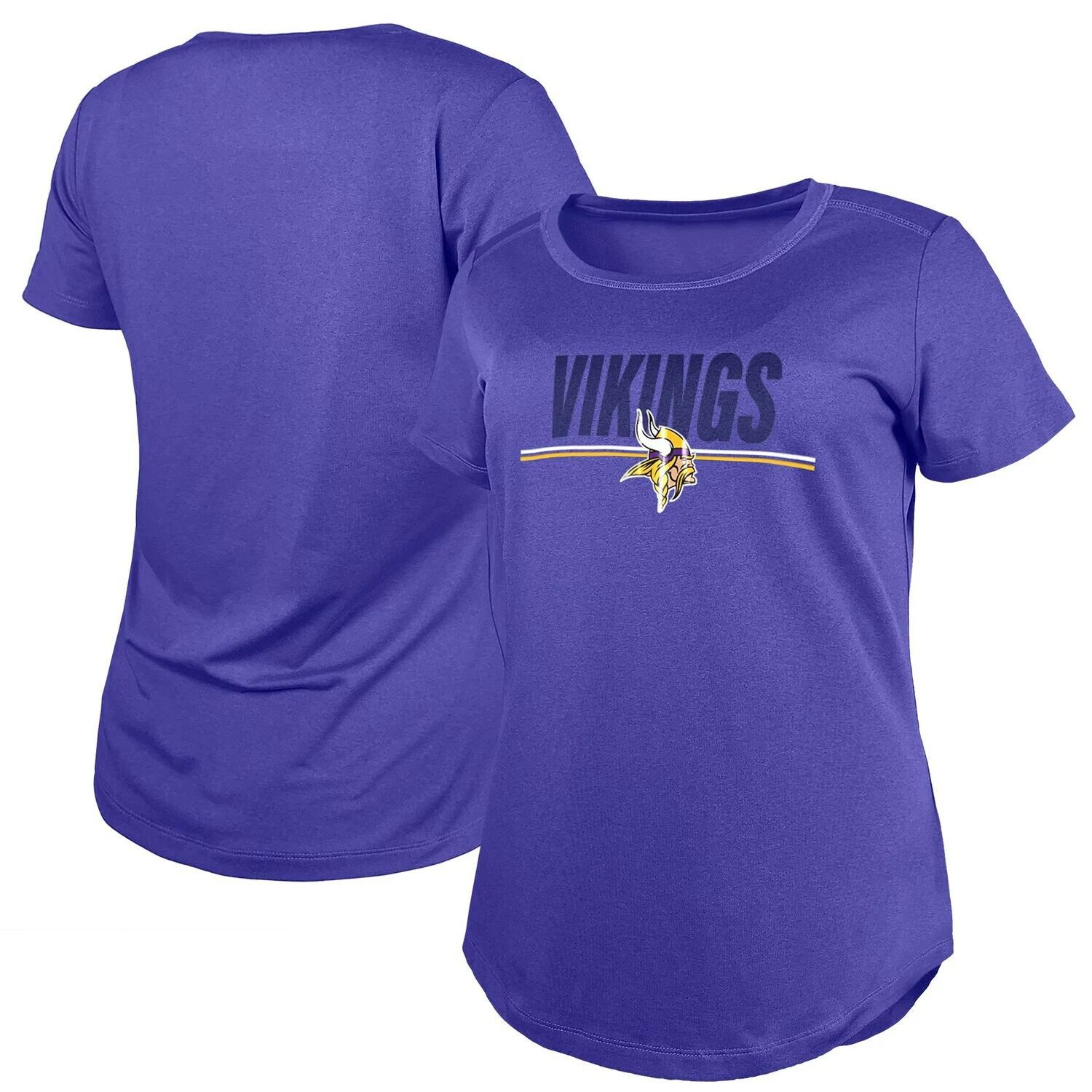 

Женская фиолетовая футболка New Era Minnesota Vikings 2023 Training Camp NFL New Era, Фиолетовый