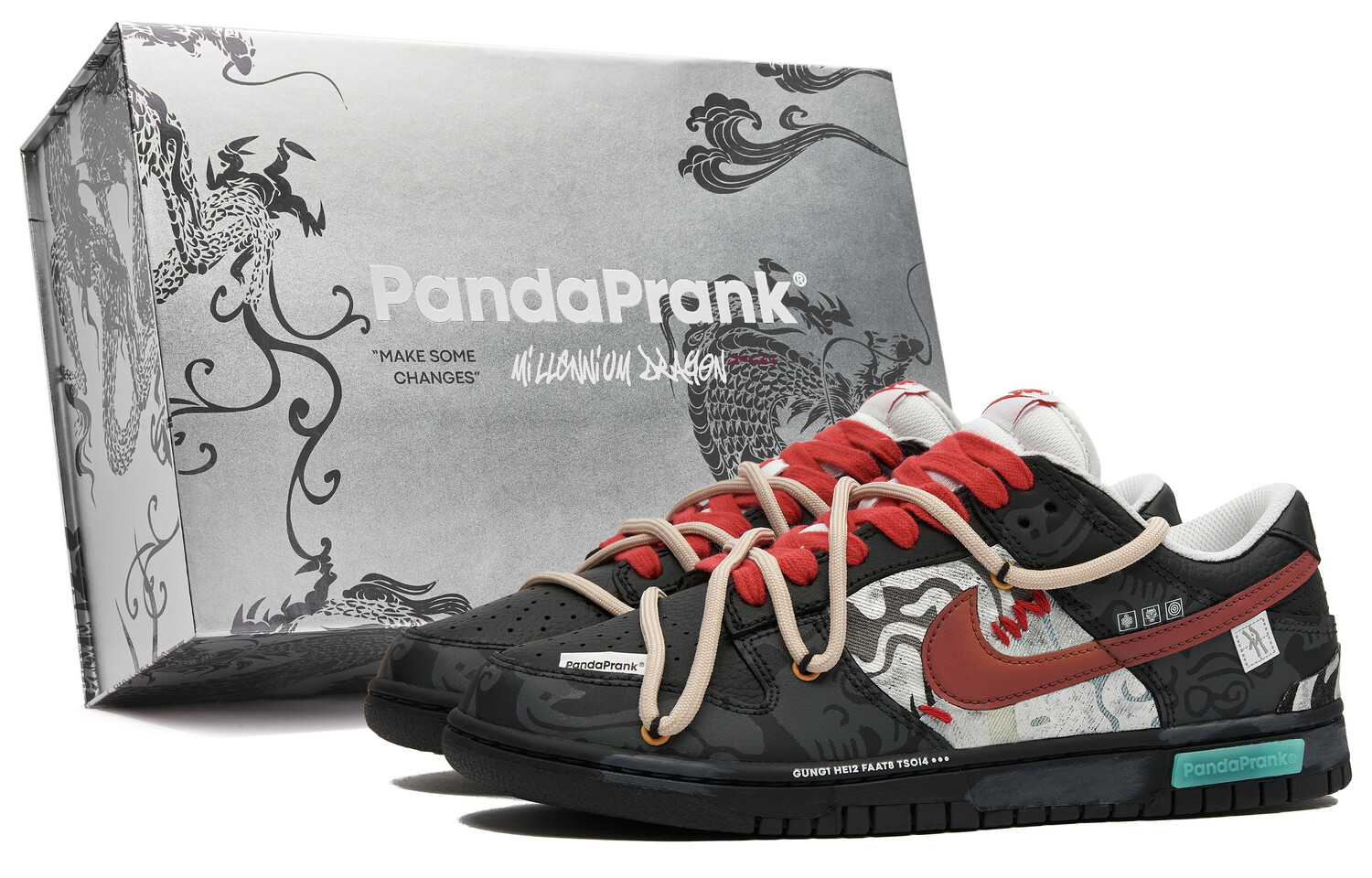 

Мужские кроссовки для скейтбординга Nike Dunk, Black/Red