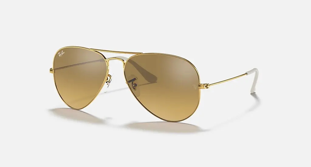 

Солнцезащитные очки Ray-Ban AVIATOR GRADIENT, коричневый/серебряный