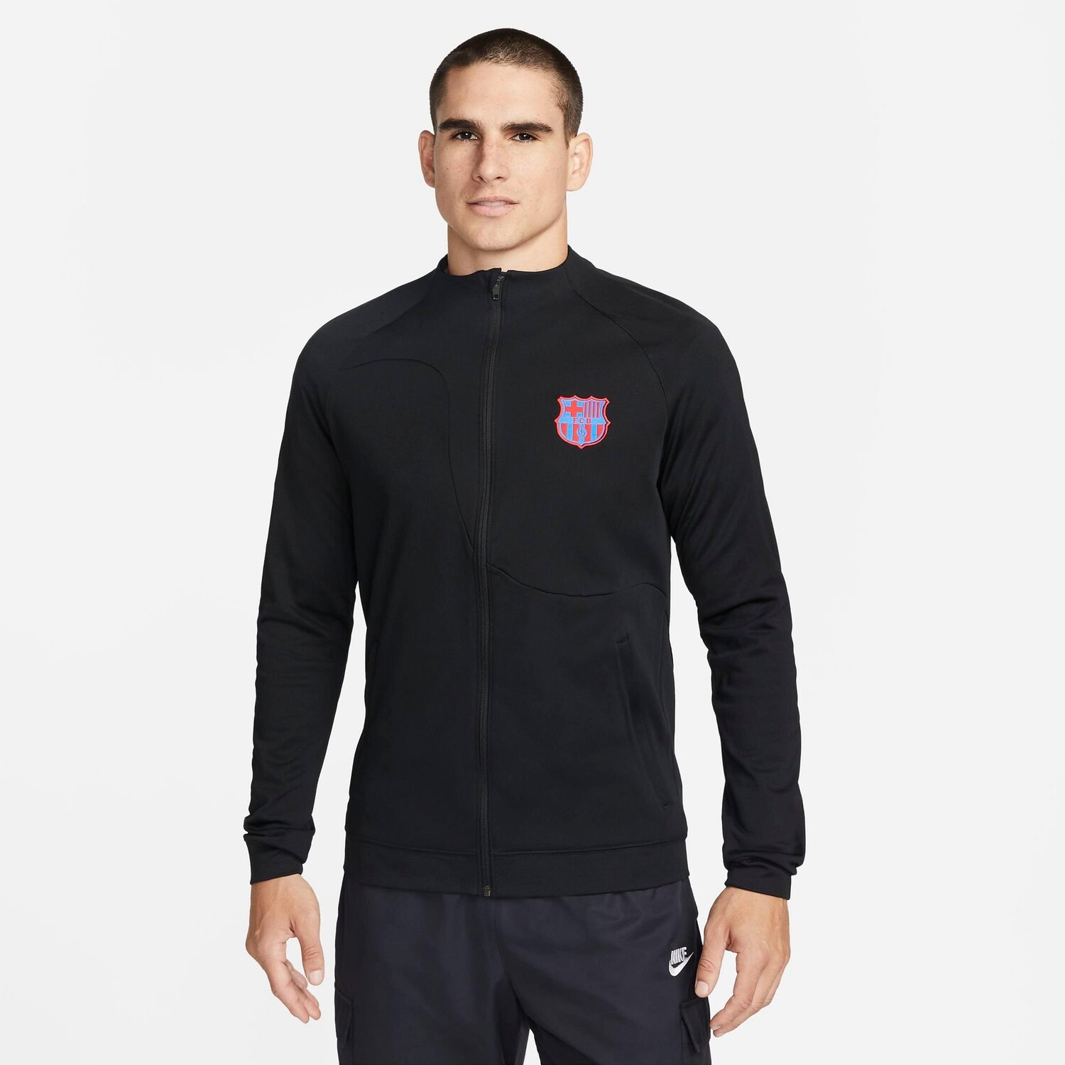 

Мужская футбольная куртка Nike FC Barcelona Academy Pro, черный