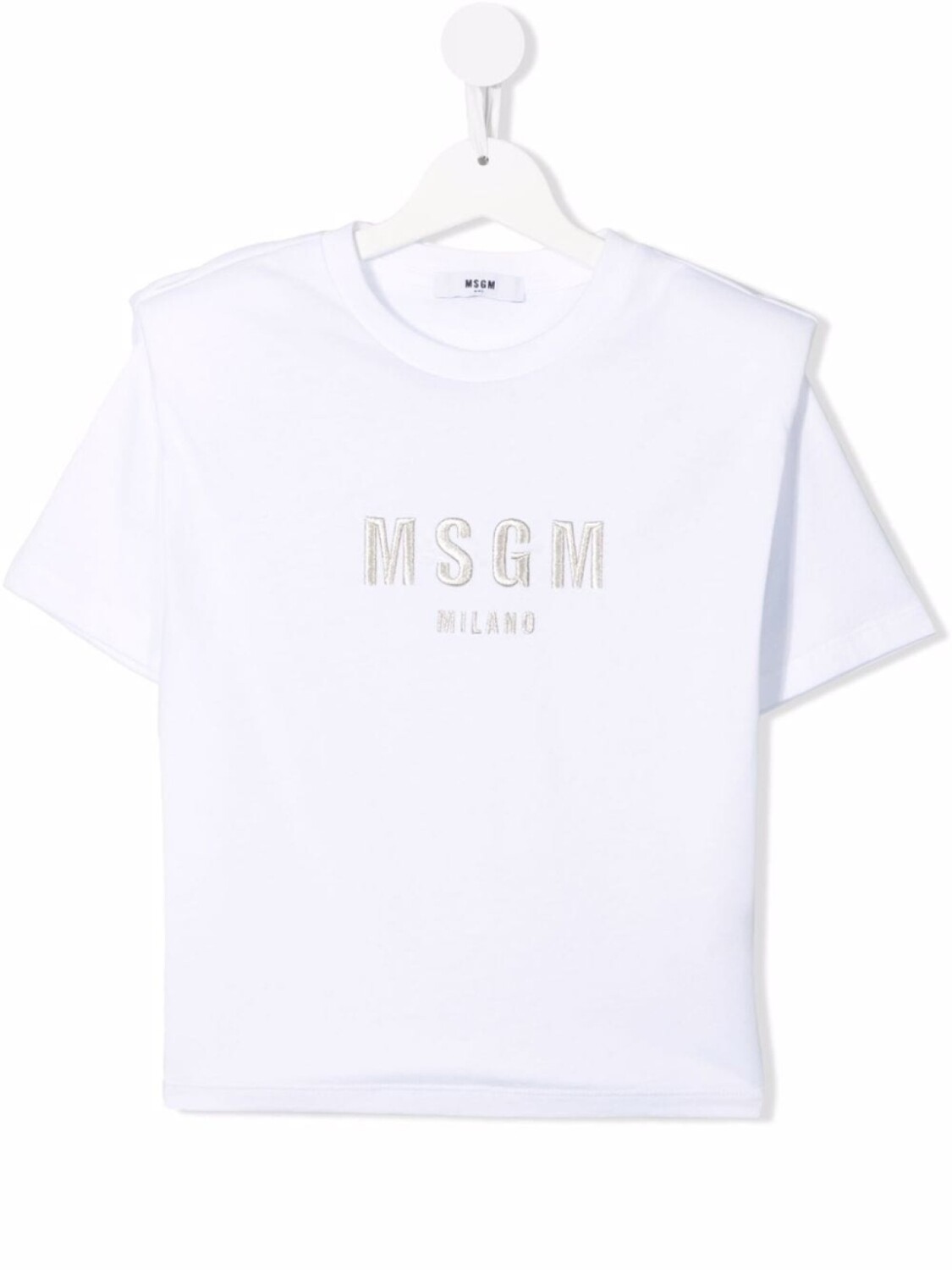 

Футболка с логотипом MSGM Kids, белый