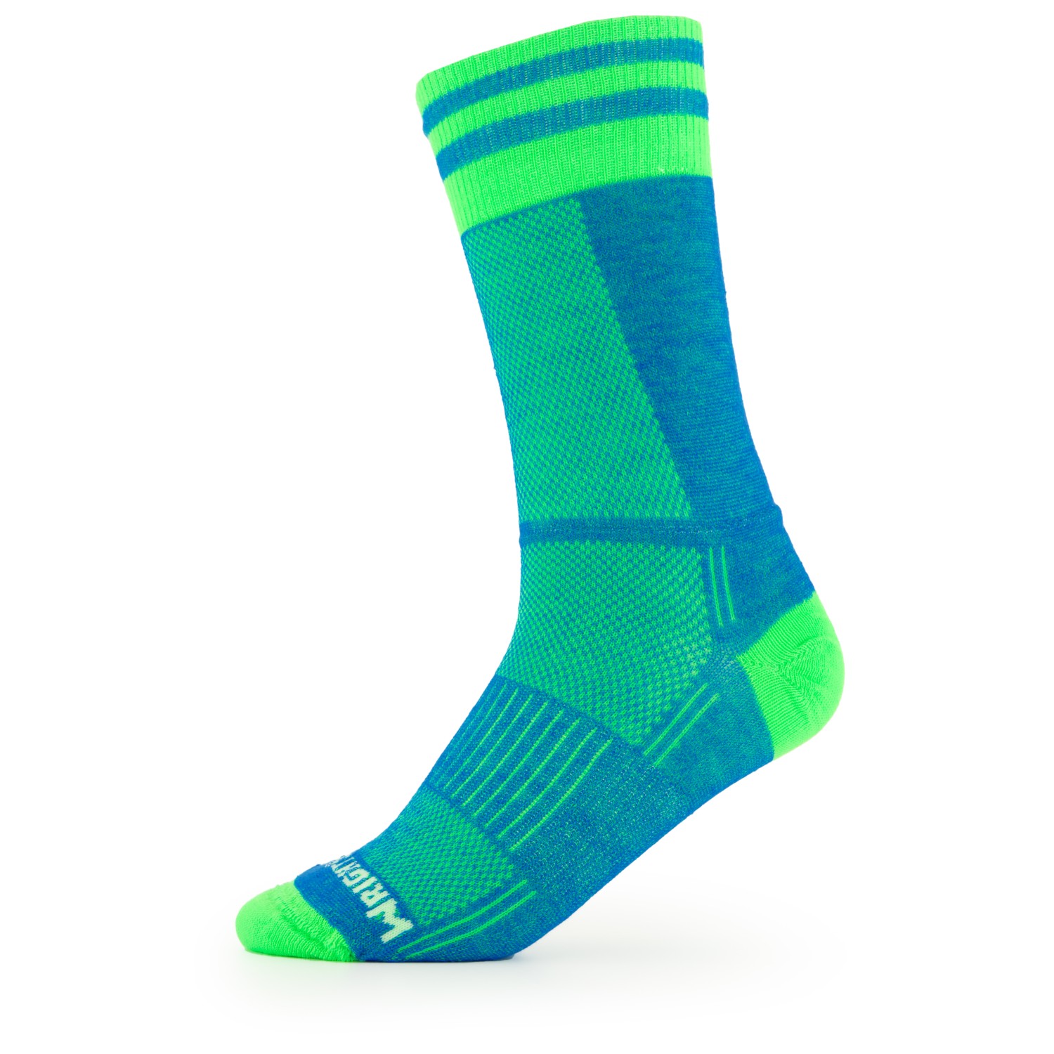 

Походные носки Wrightsock Coolmesh II Crew, цвет Blue/Green, Черный