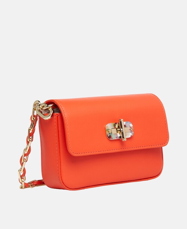 

Кожаная сумка-мессенджер Tommy Hilfiger, цвет Pumpkin Orange