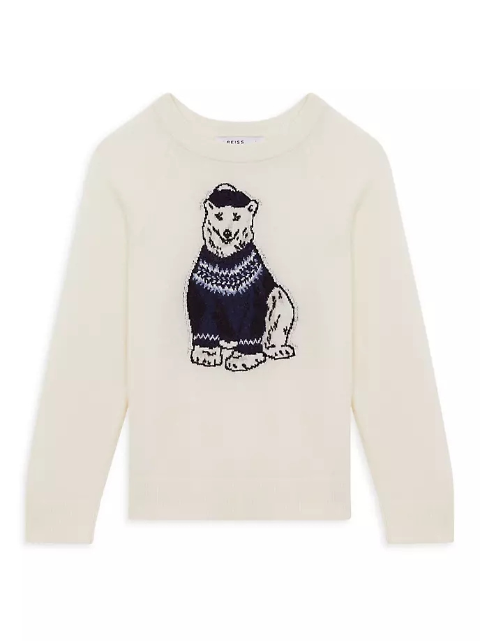 

Свитер Little Boy's & Boy's Osburn Dog Reiss, экрю