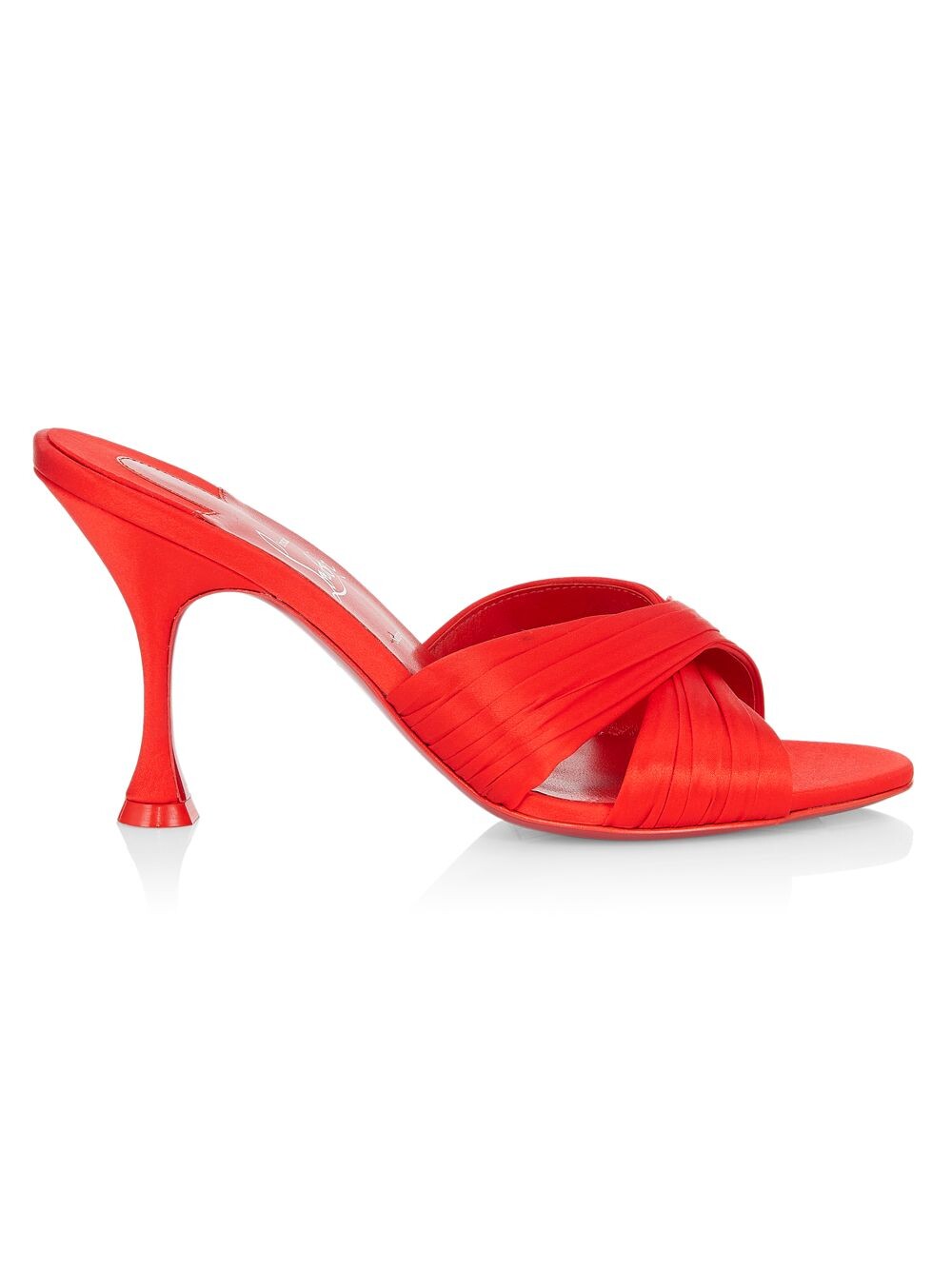 

Шелковые сандалии Nicol Is Back Christian Louboutin, красный