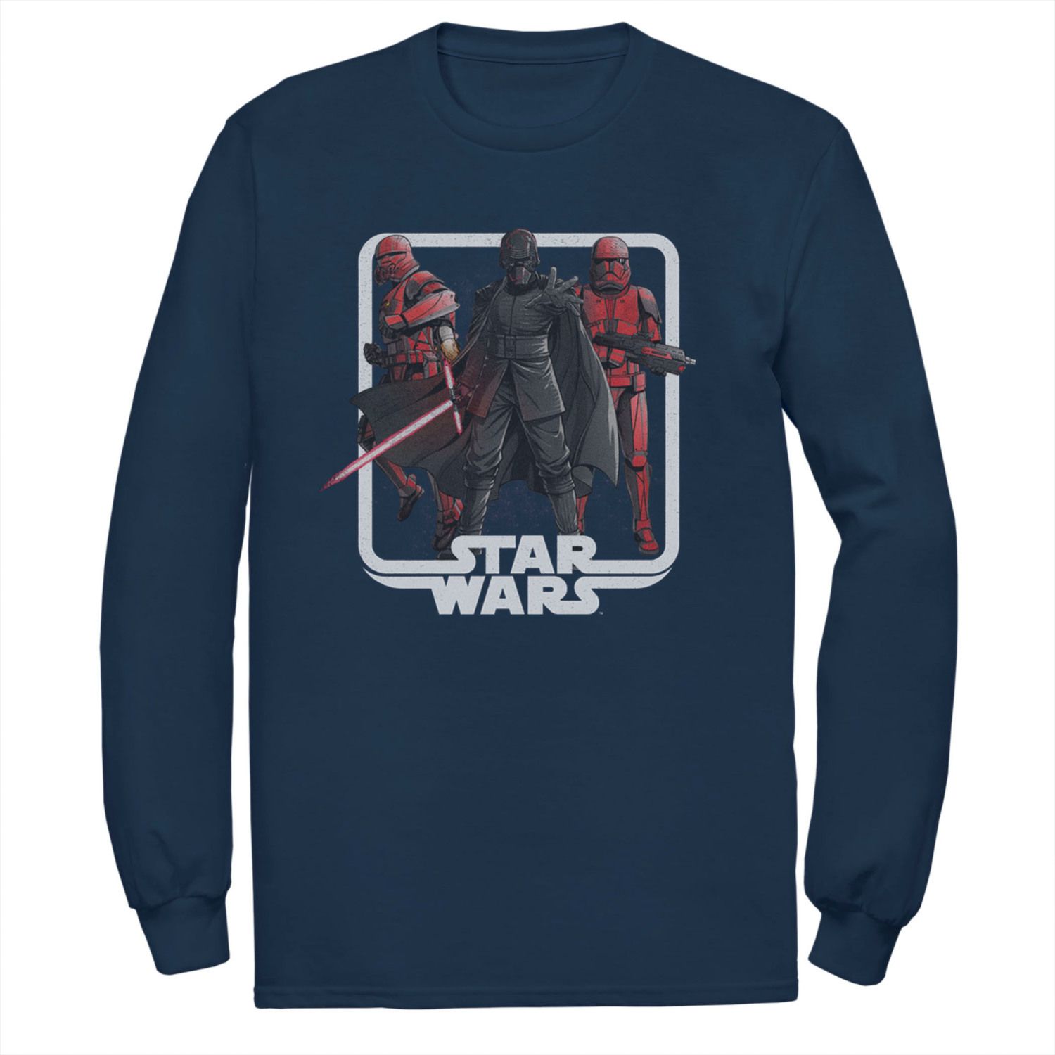 Мужская футболка с портретом Кайло Рена и рыцарей Рена «Звездные войны» Star Wars