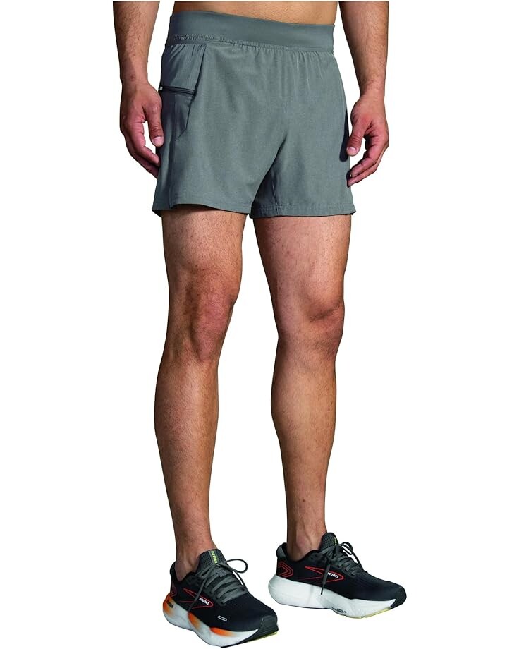 Шорты Brooks Sherpa 5 2-in-1 Shorts, угольный