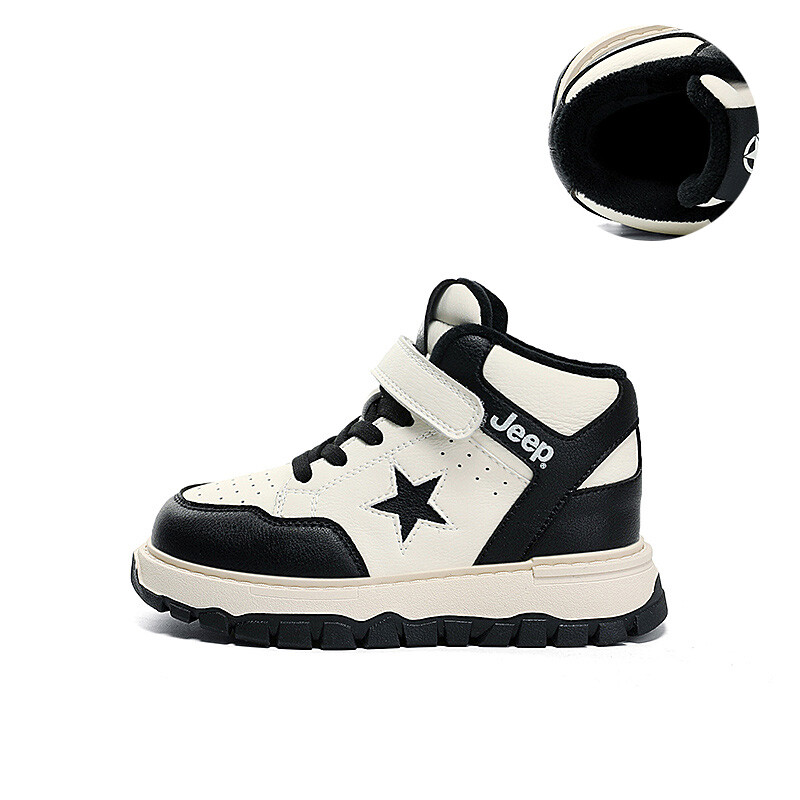 

Кроссовки Jeep Kids Skateboarding Shoes Kids High-top Black, черный