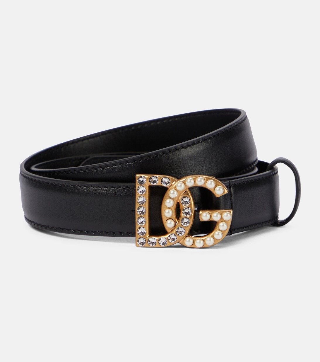 

Ремень с логотипом DG Dolce&Gabbana, черный