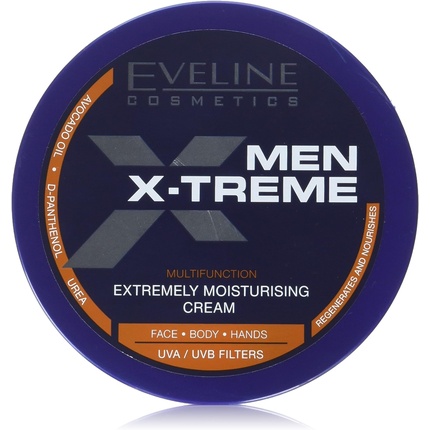 Eveline Men X-Treme Сильно увлажняющий крем для лица, тела и рук для мужчин 200мл, Eveline Cosmetics