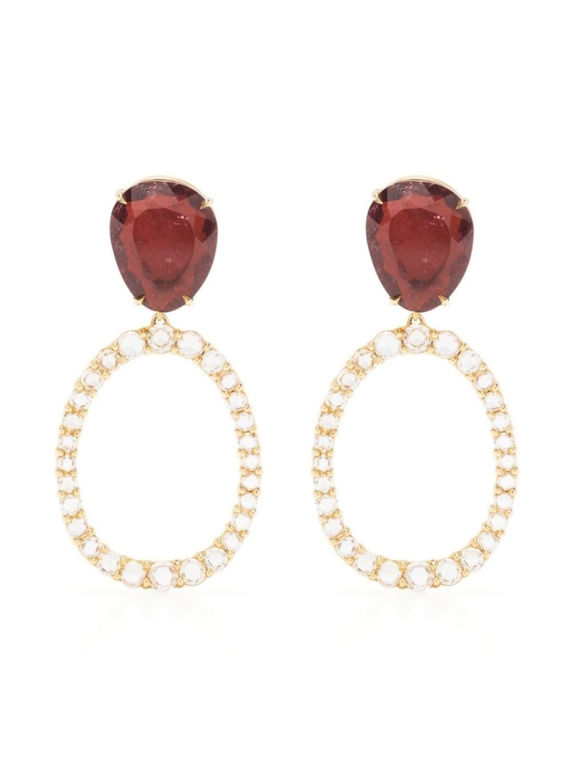 

Серьги-подвески Pendant из желтого золота с бриллиантами и турмалинами Marco Bicego, золотой