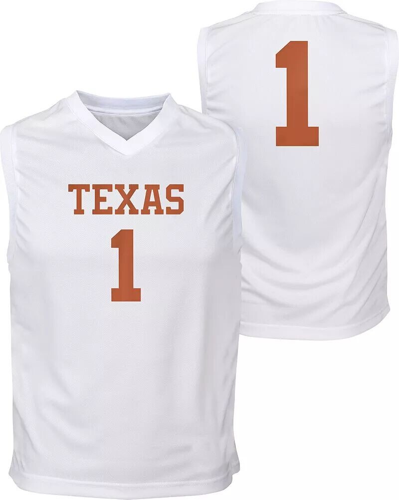 

Молодежная белая футболка Gen2 Texas Longhorns # 1, реплика