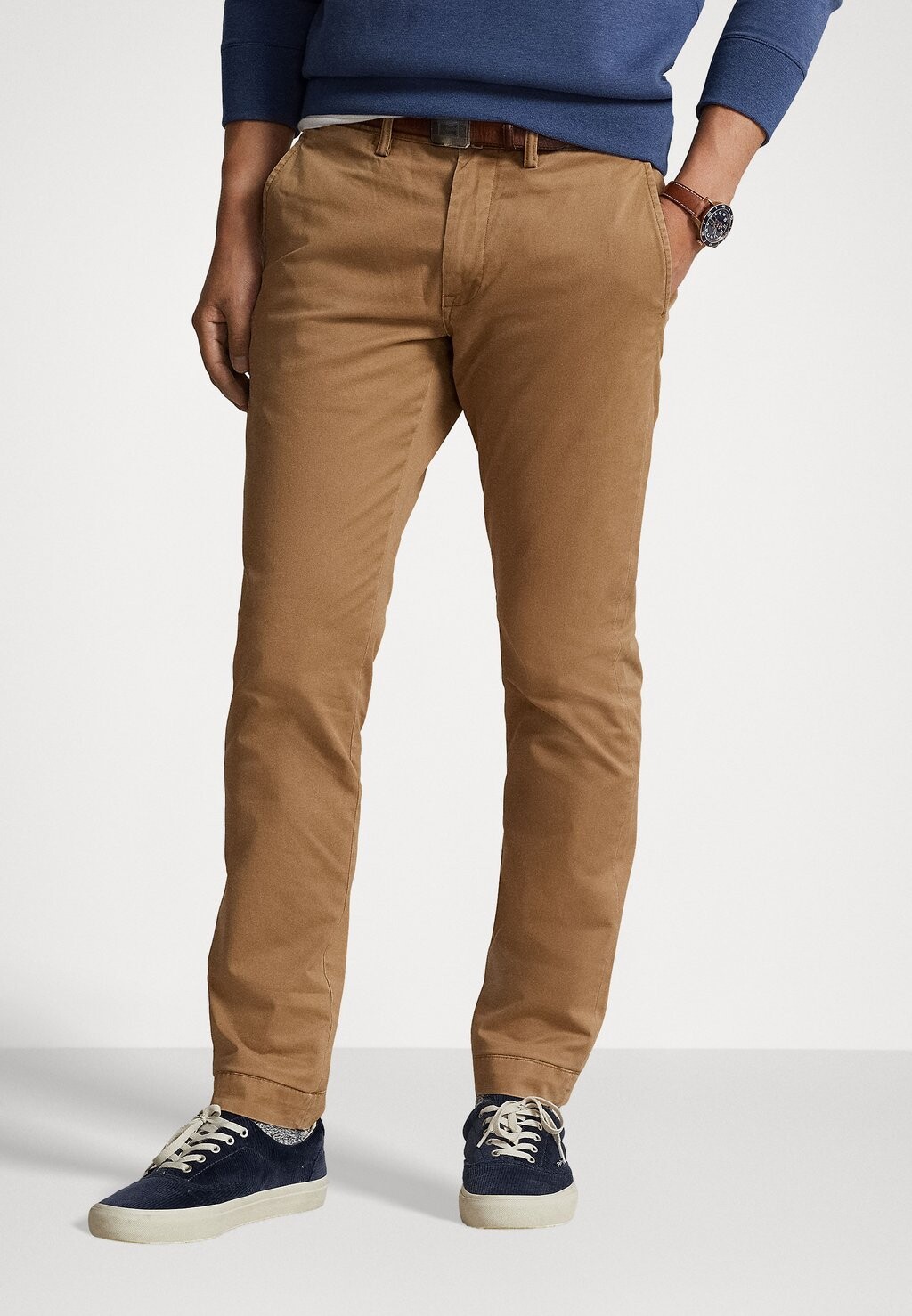 

Chino БРЮКИ УЗЛОГО КРОЯ СТРЕТЧ Polo Ralph Lauren, рустикально-коричневый