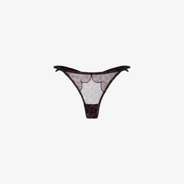 

Стринги Lorna из эластичной сетки средней посадки с леопардовым принтом Agent Provocateur, цвет leopard print