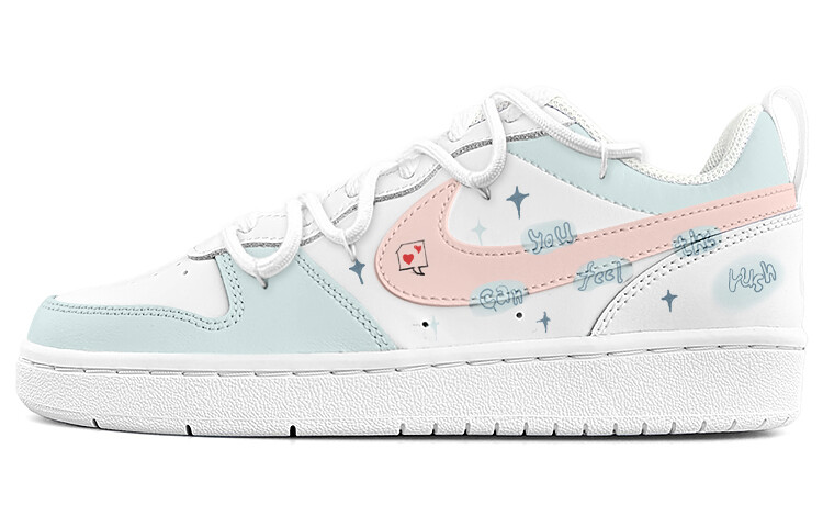 

Кроссовки Nike Court Borough Skateboarding Shoes Women's Low-top White/Turquoise, белый