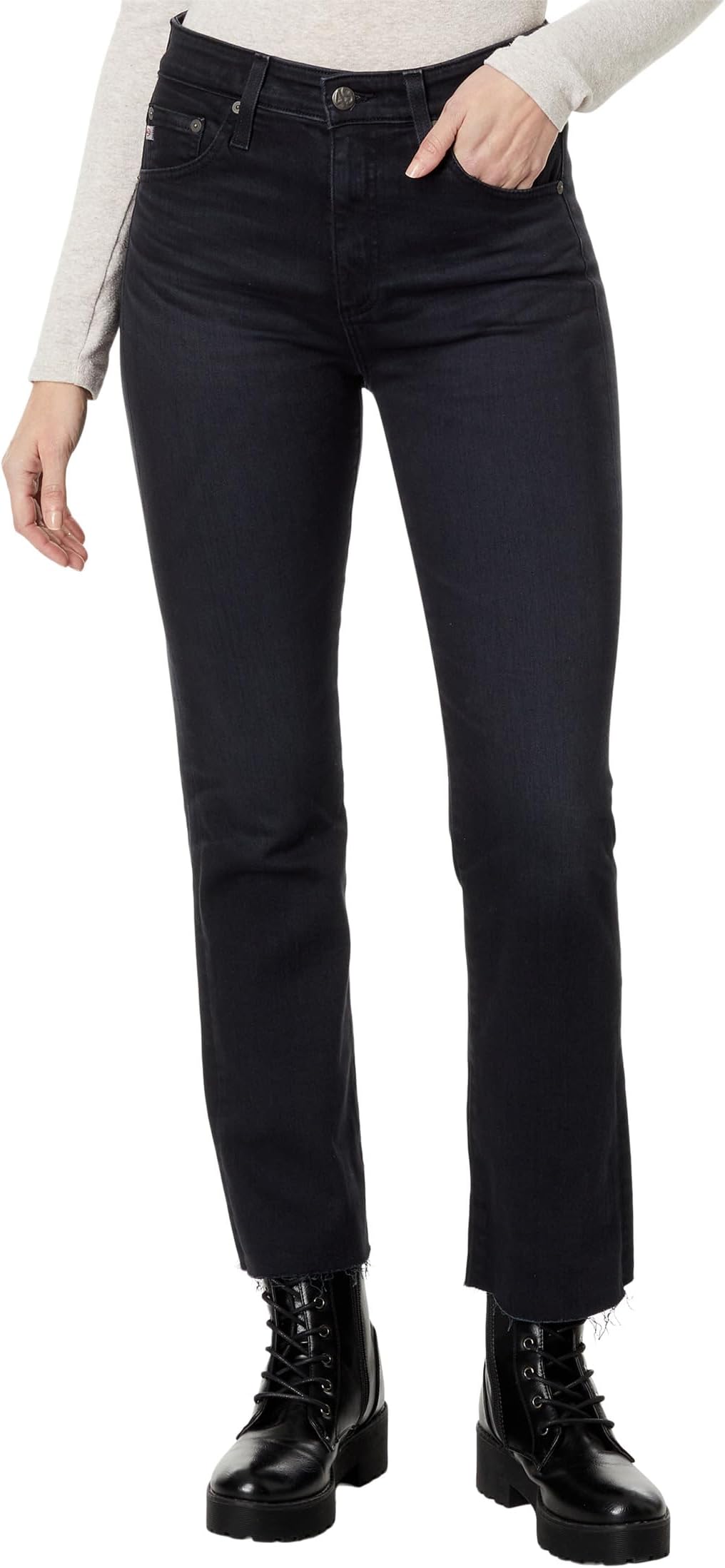 Джинсы Farrah High-Rise Boot Crop in 4 Years Discord AG Jeans, цвет 4 Years Discord