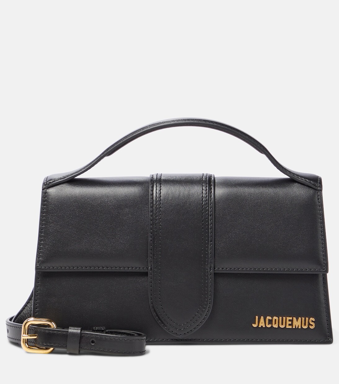 

Le Bambino Большая кожаная сумка через плечо Jacquemus, черный