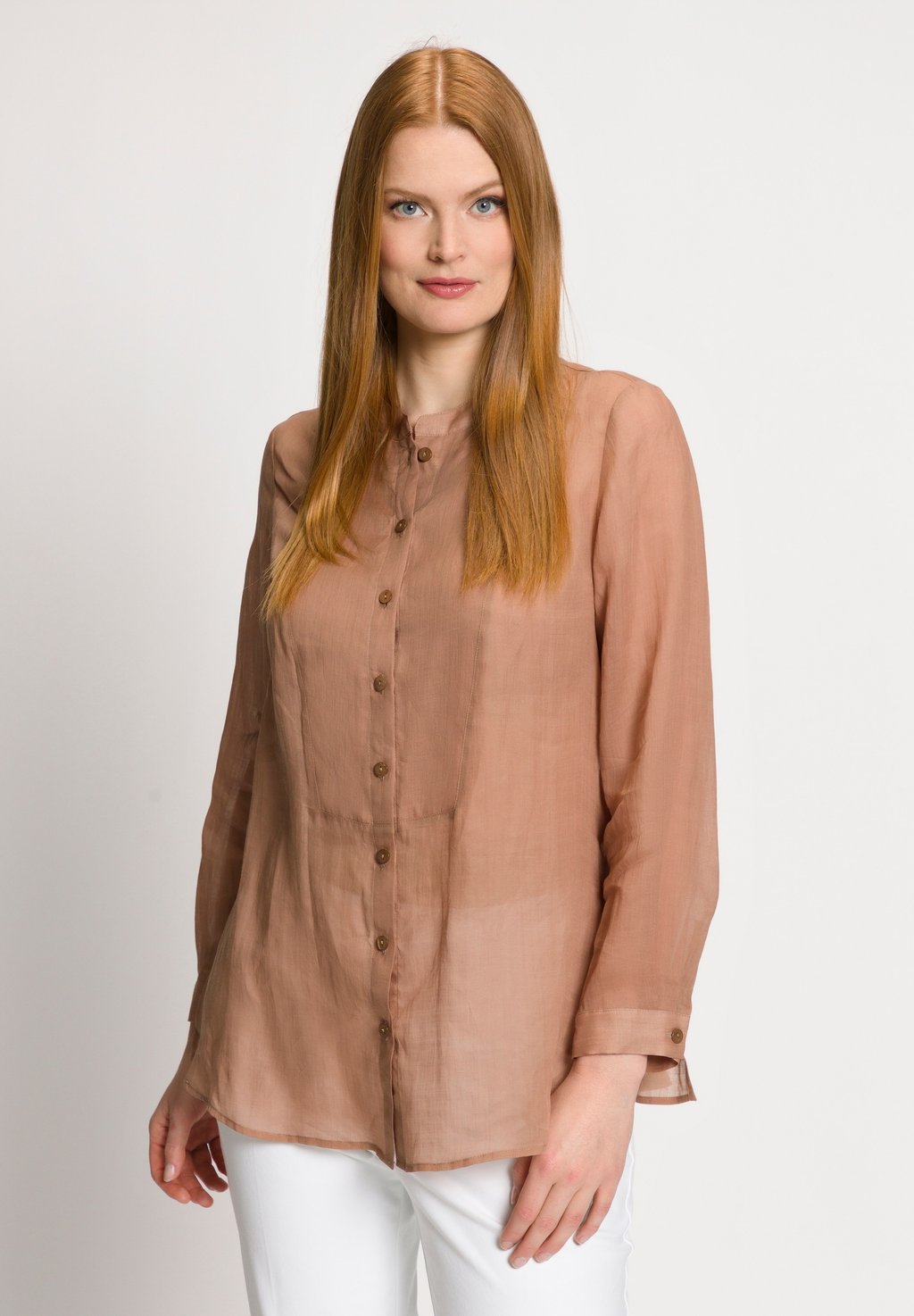 Блузка Ulla Popken, светло-коричневый