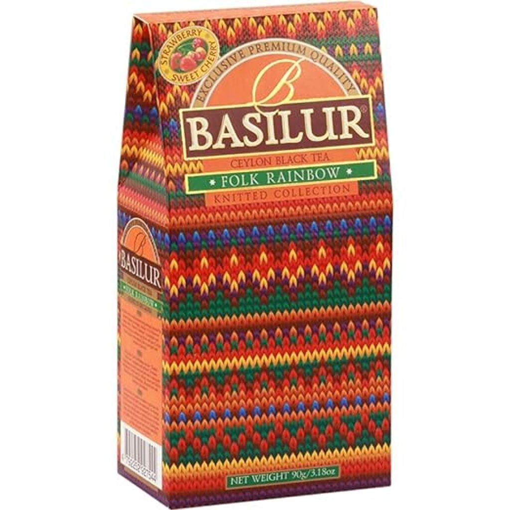 

Чай Basilur Черный Цейлонский с натуральной вишней ФОЛК РАДУГА в шишке 100г